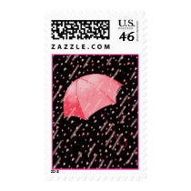 UMBRELLAS & HEARTS by SHARON SHARPE postage
