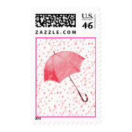 UMBRELLAS & HEARTS by SHARON SHARPE stamp