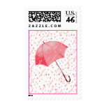 UMBRELLAS & HEARTS by SHARON SHARPE Postage Stamp