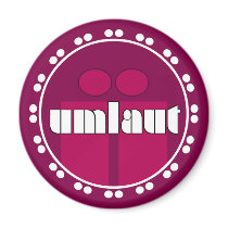Umlaut Rondell Magnets - Raspberry by JaZilla Umlaut Rondell Magnets - Raspberry