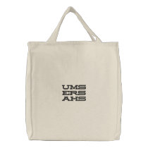 Ums Ers Ahs Signature in Thunderbird embroidered bags