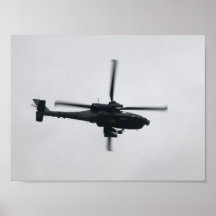 Un AH-64 Apache en McEntire JNGB en S.C. Impresiones