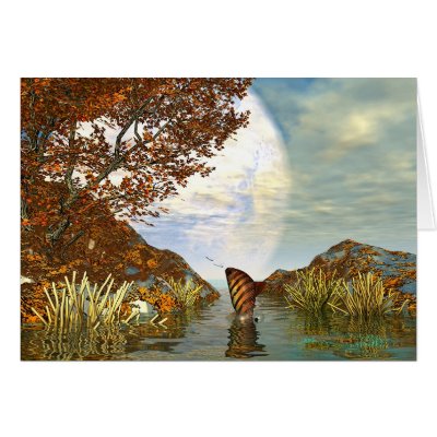 Un Autre Monde Greeting Cards by REDINARD
