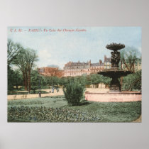 Un Coin des Champs Élysées, Paris, France Vintage Posters
