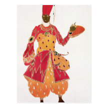 Un eunuco, del ballet 'Scheherazade Postales