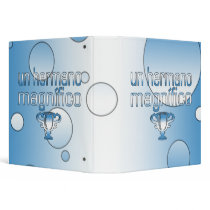 Un Hermano Magnífico Guatemala Flag Colors Pop Art Vinyl Binders
