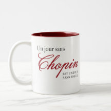 Un jour sans Chopin ... Mugs