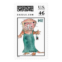 Un-Naked Mole Rat Custom Postage Stamps