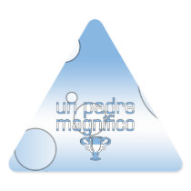 Un Padre Magnífico Argentina Flag Colors Pop Art Triangle Sticker