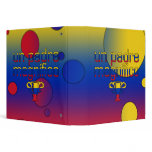 Un Padre Magnífico Venezuela Flag Colors Pop Art Vinyl Binders