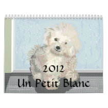 Un Petit Blanc Wall Calendar