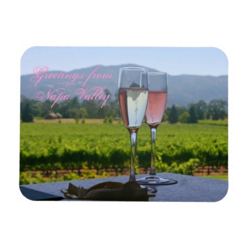 Un saludo celebatory de Napa Valley Imanes Rectangulares