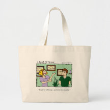 "Un tacto del humor" Majored en el masaje cómico Bolsa De Mano