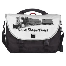 Un tren modelo del vapor bolsas para ordenador