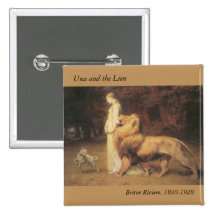 Una and the Lion ll Button