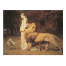 Una and the Lion Post Cards