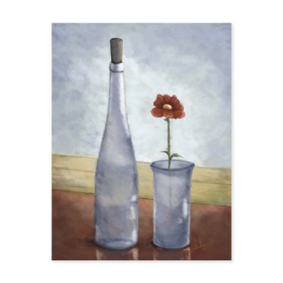 Una flor / A flower. Postcardd by arantza