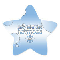 Una Hermana Hermosa Argentina Flag Colors Pop Art Sticker