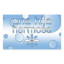 Una Hija Hermosa Argentina Flag Colors Pop Art Rectangle Sticker