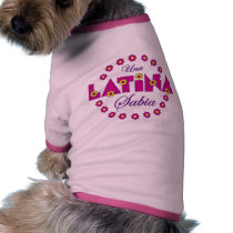 Una Latina Sabia pet clothing by Sensato Una Latina Sabia pet clothing