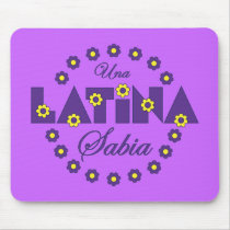 Una Latina Sabia mousepads by Sensato Una Latina Sabia mousepads