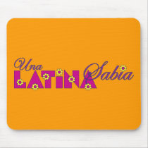 Una Latina Sabia mousepads by Sensato Una Latina Sabia mousepads