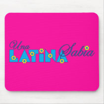 Una Latina Sabia mousepads by Sensato Una Latina Sabia mousepads