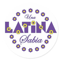 Una Latina Sabia stickers by Sensato Una Latina Sabia stickers