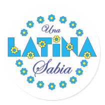 Una Latina Sabia stickers by Sensato Una Latina Sabia stickers