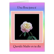 Una Rosa para ti, Querida Madre en tu dia Cards