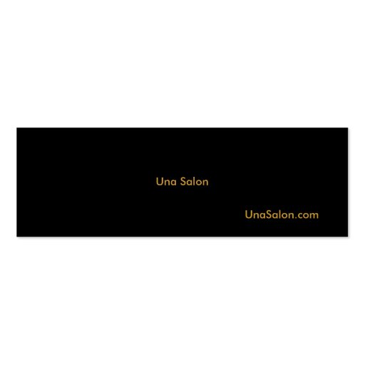 Una Salon Business Card Templates (back side)