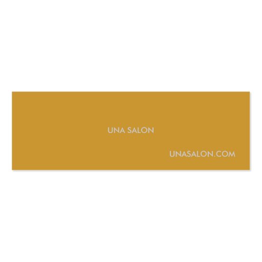 UNA SALON BUSINESS CARD TEMPLATES (back side)