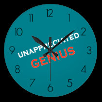 Unappreciated Genius wall clocks