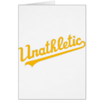 Unathletic Greeting Card