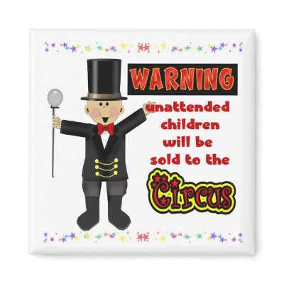 Unattended Children Refrigerator Magnet by nextstopitaly