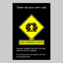 Unauthorized Access Security Awareness Poster posters