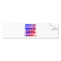 Unbelief v Faith Bumper Stickers