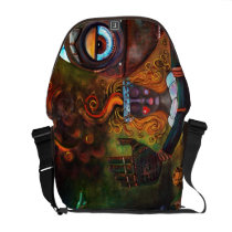 Uncanny Valley / Robot / Rickshaw Messenger Bag
