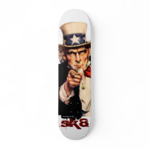 Unce Sam Skateboard Deck by Libertymaniacs Unce Sam Skateboard Deck