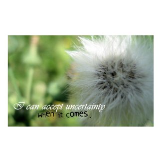Self Affirmation - I can accept uncertainty life success