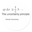 Uncertainty principle stickers