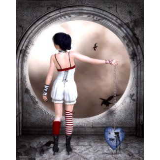 Unchain My Broken Heart Gothic Art Poster print