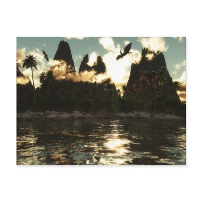 Uncharted Wilderness Postcard by 3dartwork
