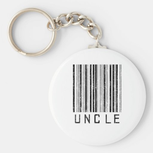 Uncle Barcode Key Chain
