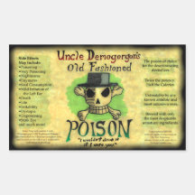 Uncle Demogorgon's Old Fashioned Poison Sticker