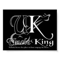 Uncle King Black Logo posters