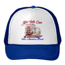 Uncle Obama, Yes We Can Take Back America Trucker Hats