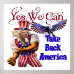 Uncle Obama, Yes We Can Take Back America Print