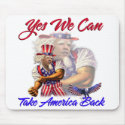 Uncle Obama, Yes We Can Take Back American mousepads