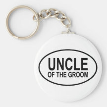 Uncle of the Groom Wedding Oval Key Chains